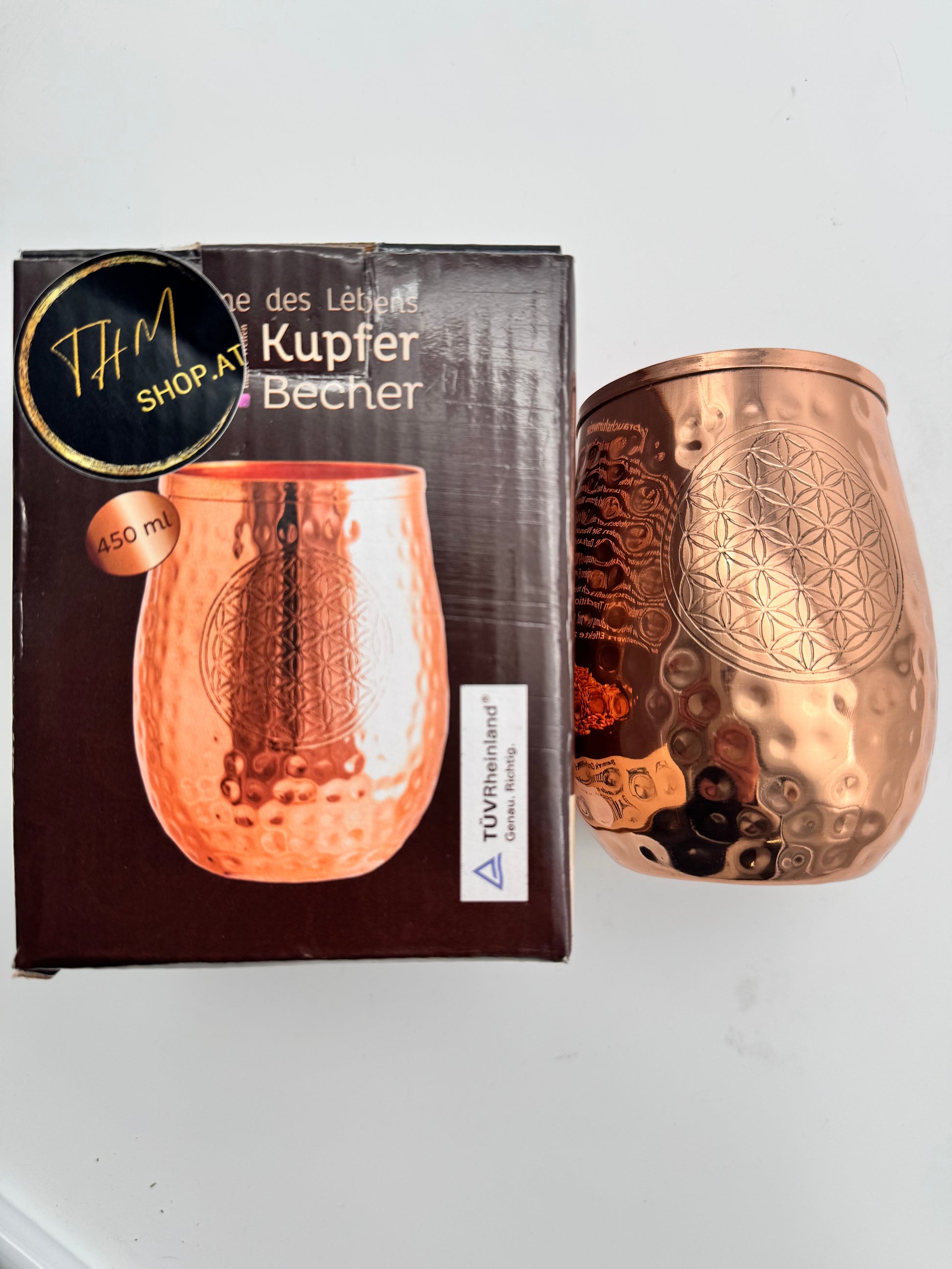 Kupfertrinkbecher 450 ml