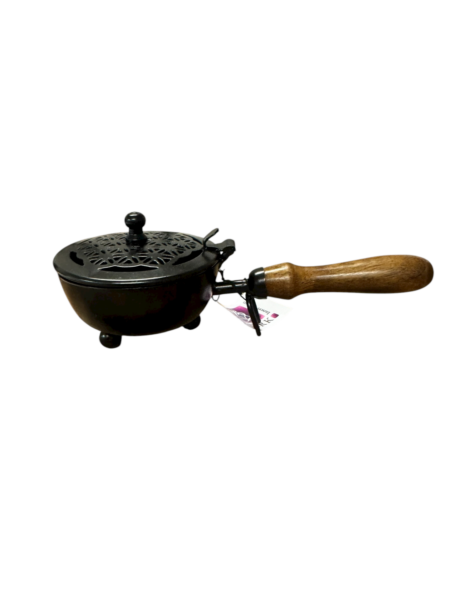 Räucherpfanne Schwarz Ornament 8 cm