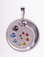 Chakrenkette silber Kehlchakra